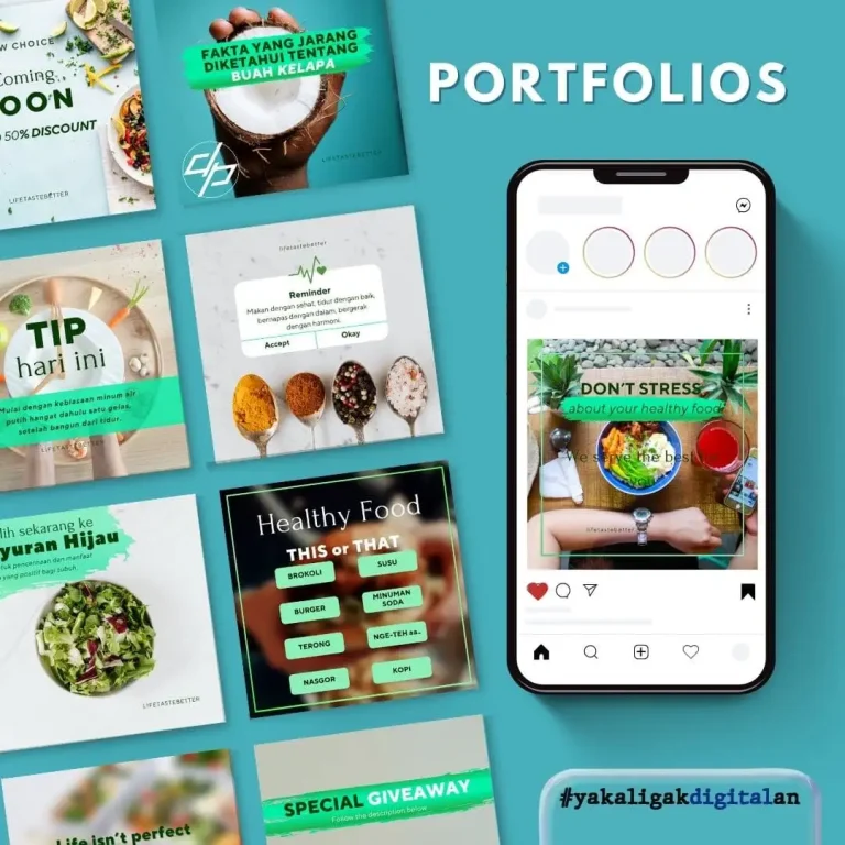 portfolio social media management healthy food - digipal creative