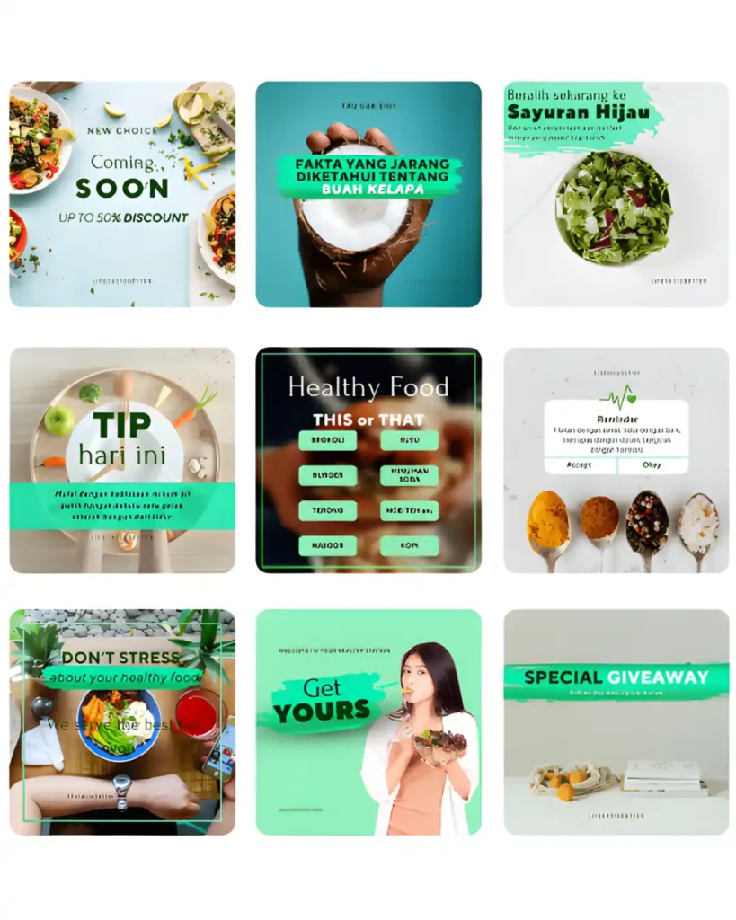 portfolio social media management healthy food - digipal creative